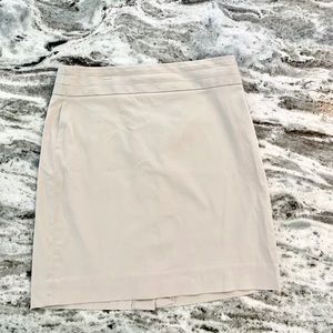 Knee - Length Khaki Skirt from Loft (Large)